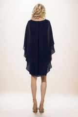 Sheath-Column Mini Chiffon Mother Of The Bride Dress CM0295 - COCOMELODY