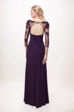 A-Line Maxi Chiffon Mother Of The Bride Dress CM0301 - COCOMELODY