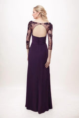 A-Line Maxi Chiffon Mother Of The Bride Dress CM0301 - COCOMELODY