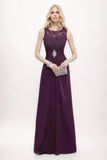 A-Line Maxi Chiffon Mother Of The Bride Dress CM0302 - COCOMELODY
