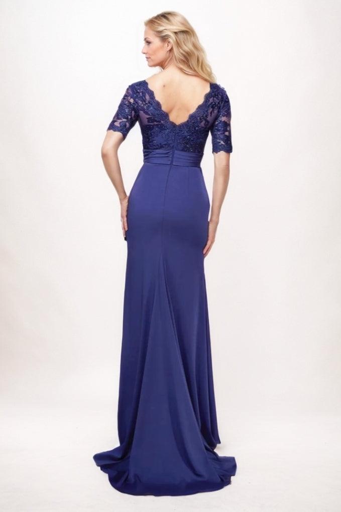 Sheath-Column Maxi Chiffon Mother Of The Bride Dress CM0304 - COCOMELODY