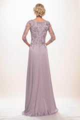 A-Line Maxi Elastic Silk like Satin Mother Of The Bride Dress CM0313CR - COCOMELODY