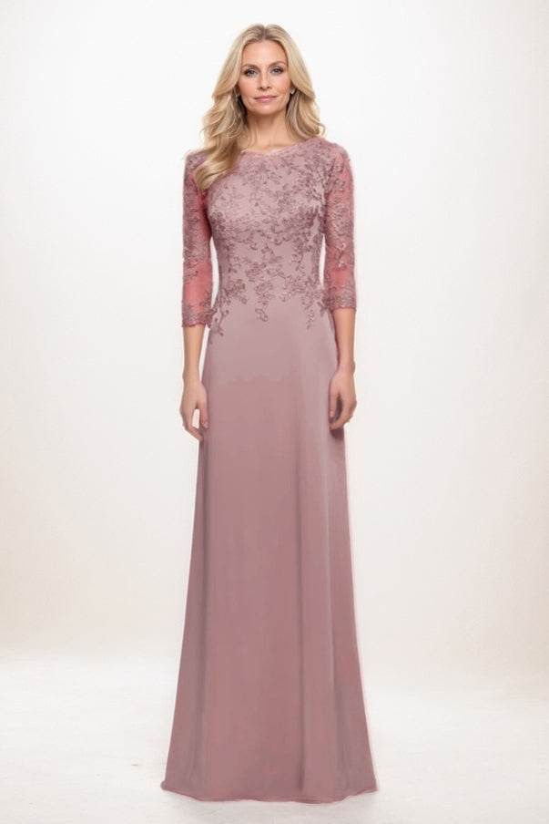 A-Line Maxi Elastic Silk like Satin Mother Of The Bride Dress CM0313 - COCOMELODY
