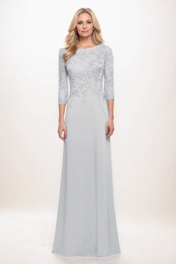 A-Line Maxi Elastic Silk like Satin Mother Of The Bride Dress CM0313 - COCOMELODY