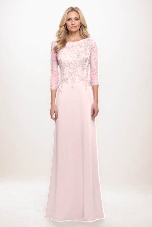 A-Line Maxi Elastic Silk like Satin Mother Of The Bride Dress CM0313 - COCOMELODY
