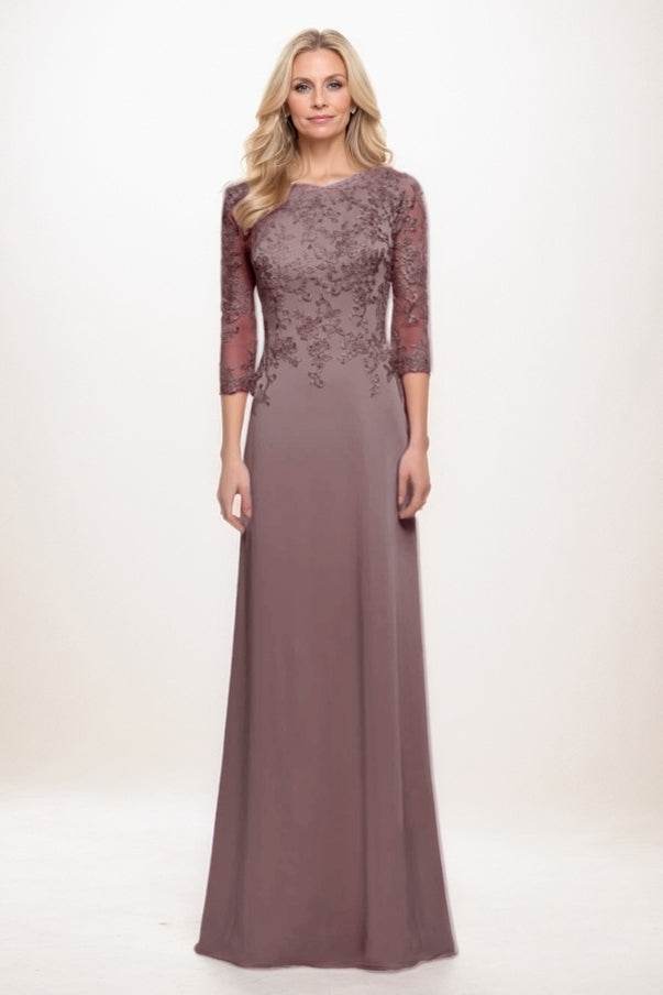 A-Line Maxi Elastic Silk like Satin Mother Of The Bride Dress CM0313 - COCOMELODY