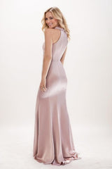 Sheath Maxi Elastic Silk like Satin Mother Of The Bride Dress CM0314 - COCOMELODY