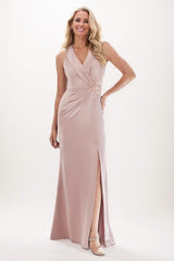 Sheath Maxi Elastic Silk like Satin Mother Of The Bride Dress CM0314 - COCOMELODY