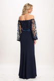 A-Line Maxi Elastic Cloth Mother Of The Bride Dress CM0316 - COCOMELODY