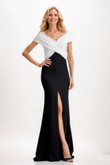 Sheath Maxi Elastic Cloth Mother Of The Bride Dress CM0319 - COCOMELODY