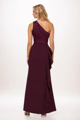 Sheath Maxi Luxe Satin Mother Of The Bride Dress CM0328 - COCOMELODY
