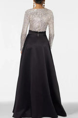 A Line V Neck Long Sleeves Sequins Mother Of The Bride Dresses CM0334 - COCOMELODY