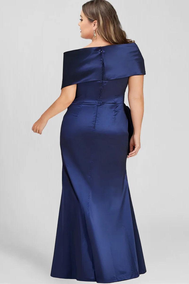 Off The Shoulder Floor Length Mother Of The Bride Dresses CM0336 - COCOMELODY