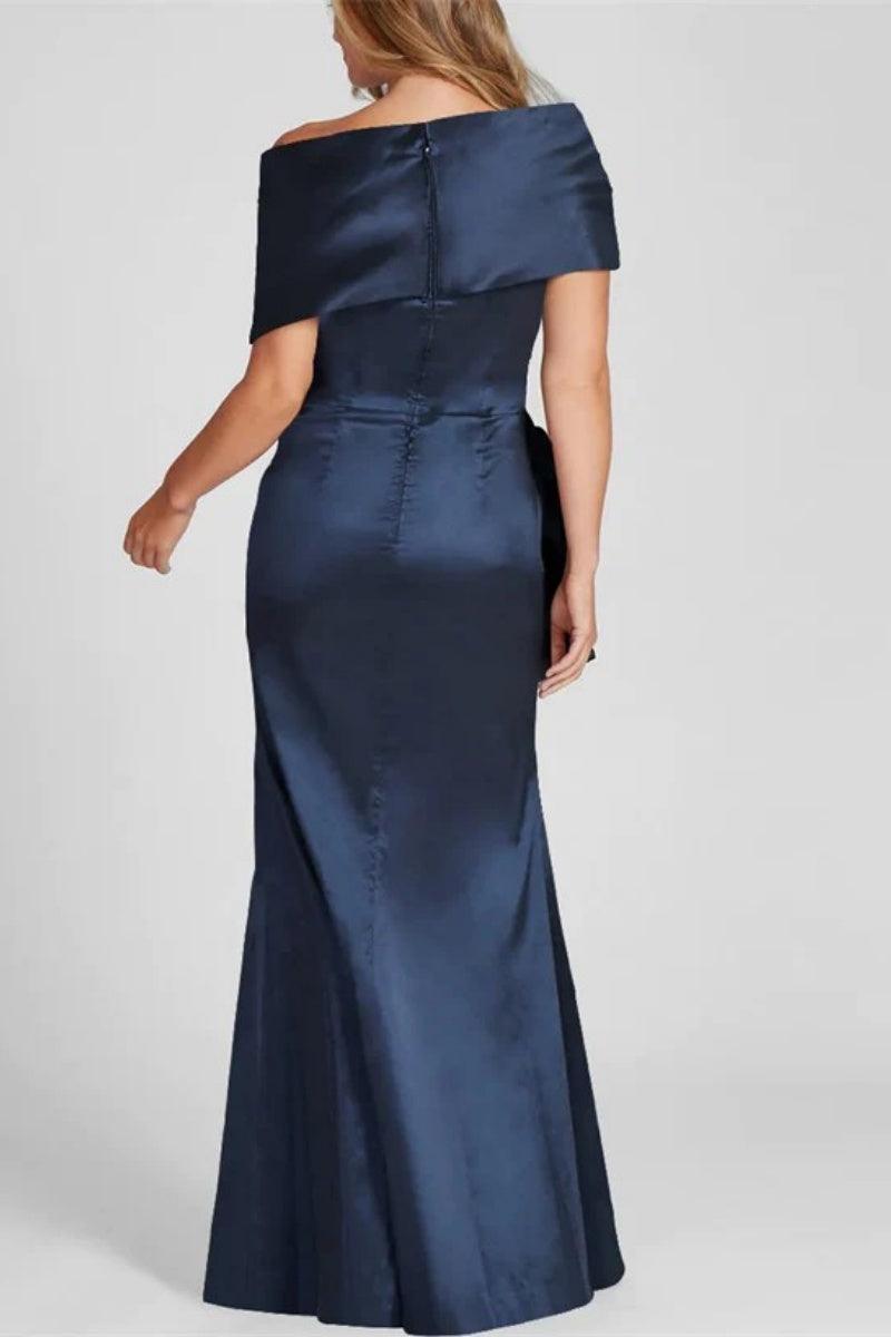 Off The Shoulder Floor Length Mother Of The Bride Dresses CM0336 - COCOMELODY