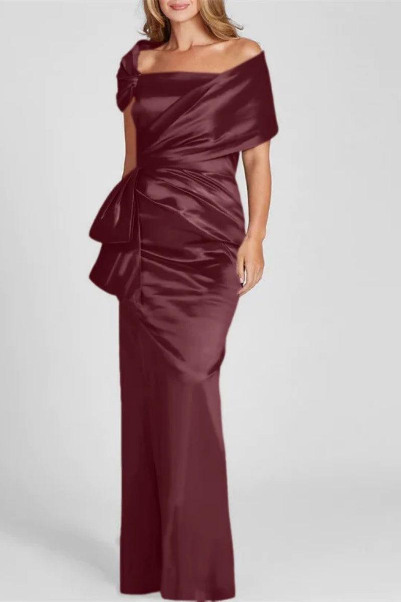 Off The Shoulder Floor Length Mother Of The Bride Dresses CM0336 - COCOMELODY