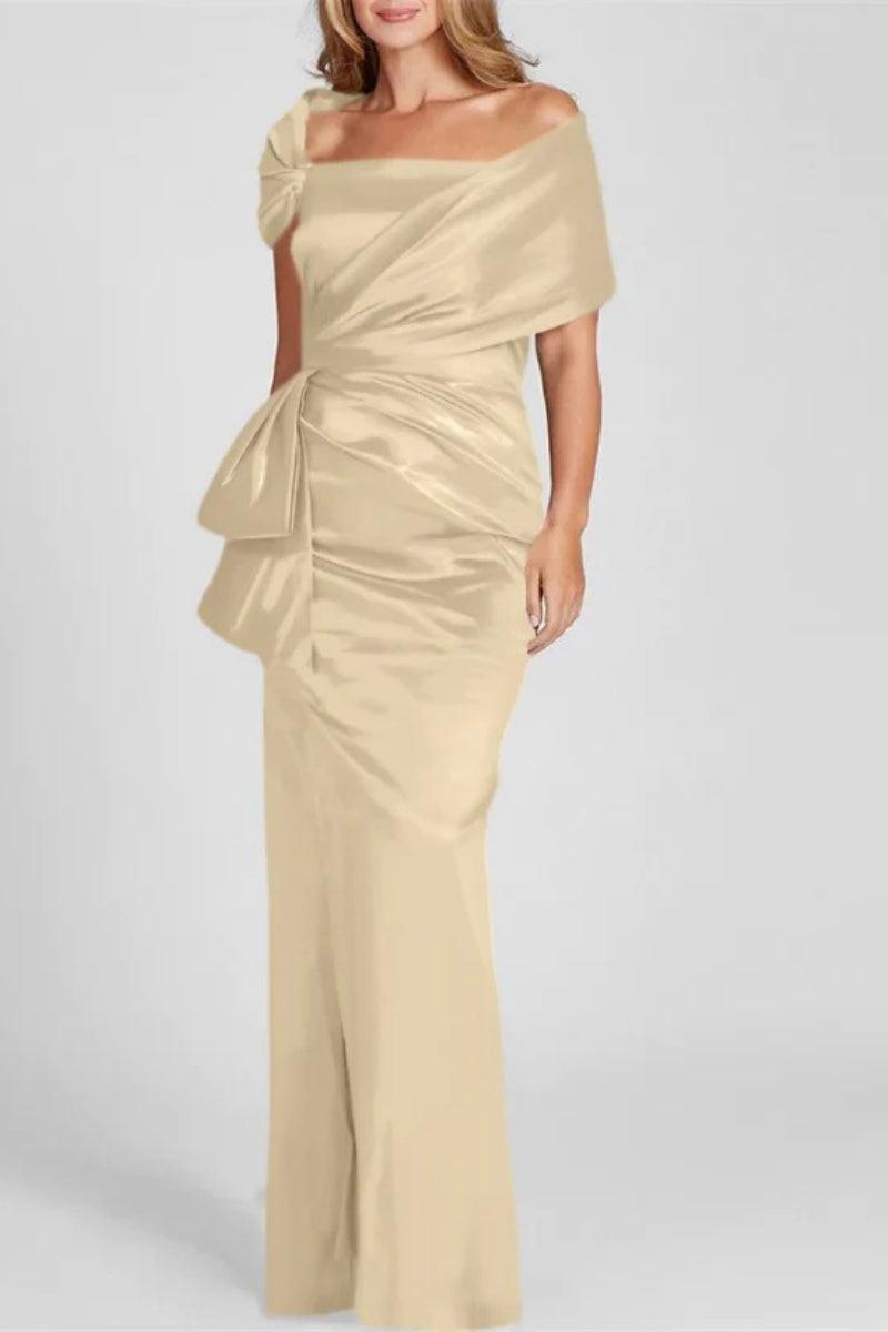 Off The Shoulder Floor Length Mother Of The Bride Dresses CM0336 - COCOMELODY