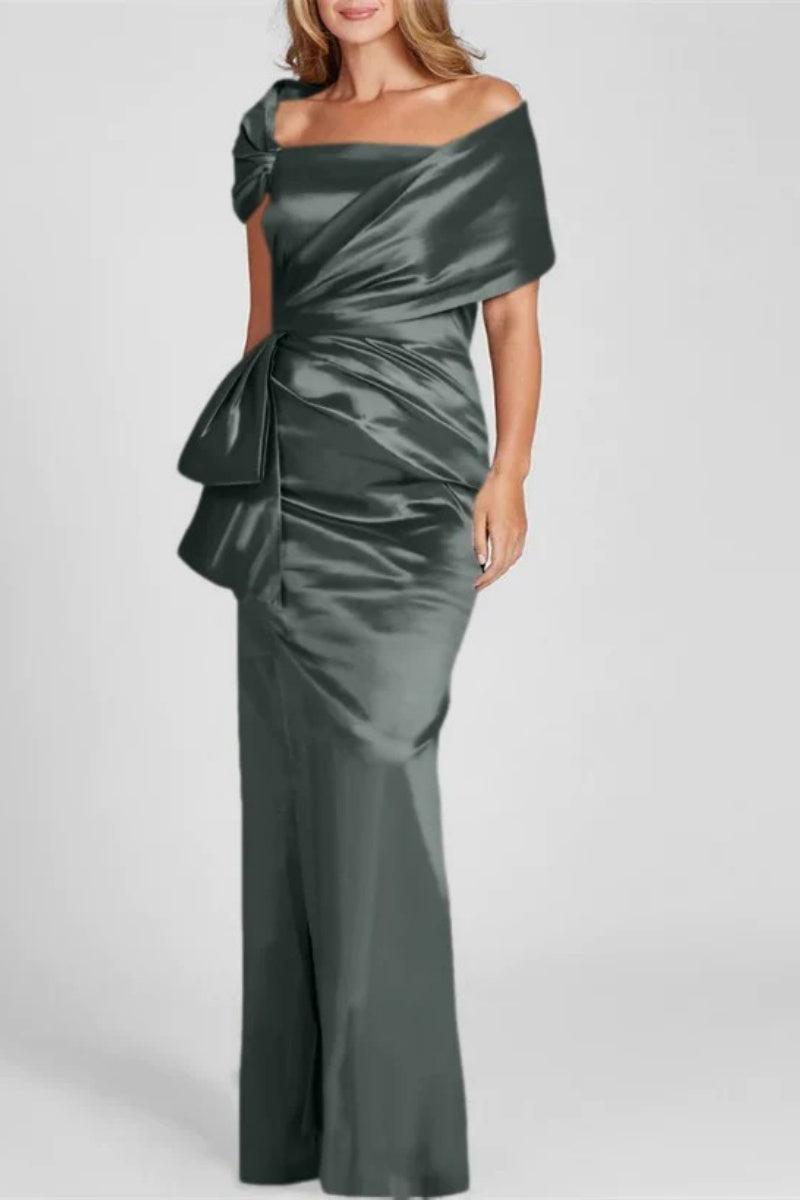 Off The Shoulder Floor Length Mother Of The Bride Dresses CM0336 - COCOMELODY