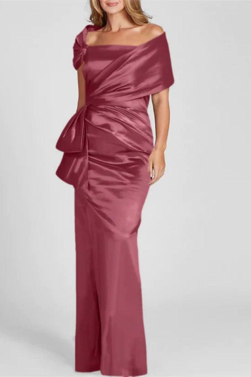 Off The Shoulder Floor Length Mother Of The Bride Dresses CM0336 - COCOMELODY