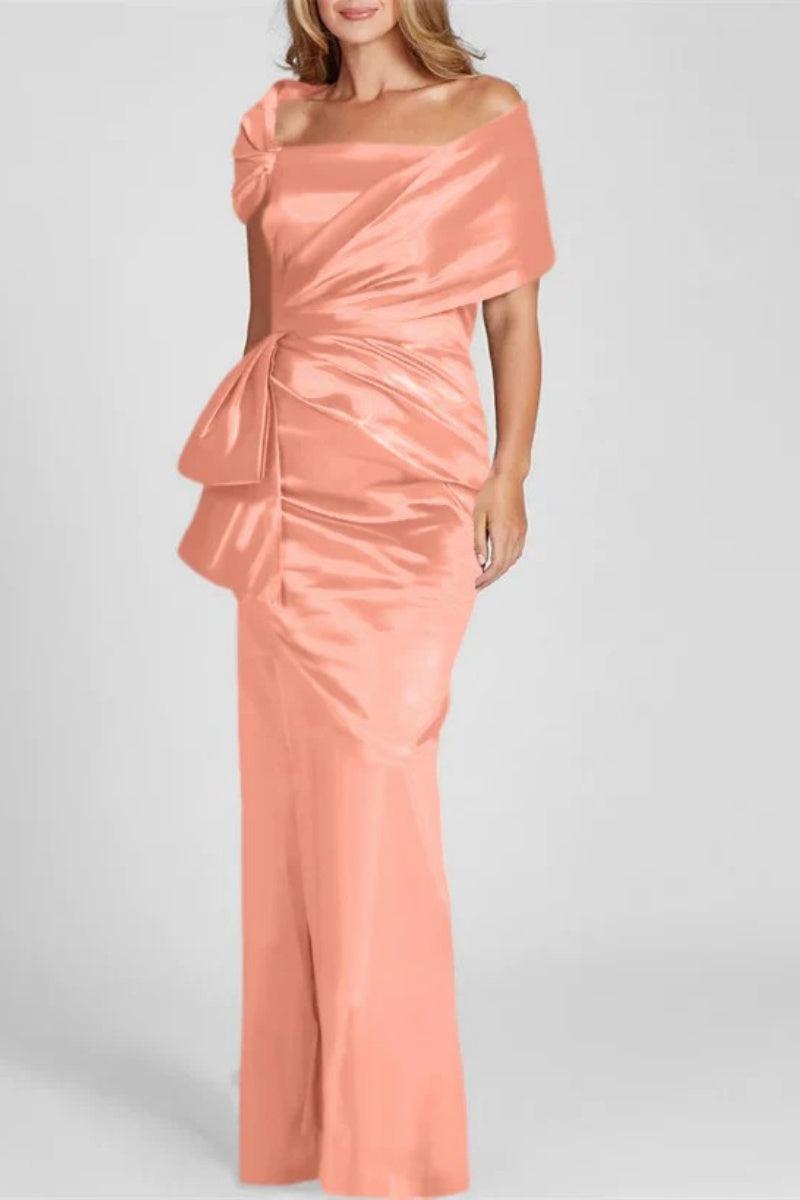 Off The Shoulder Floor Length Mother Of The Bride Dresses CM0336 - COCOMELODY