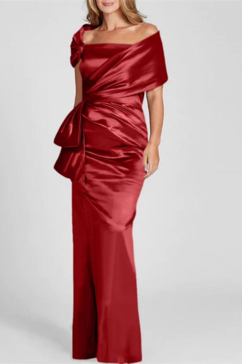 Off The Shoulder Floor Length Mother Of The Bride Dresses CM0336 - COCOMELODY