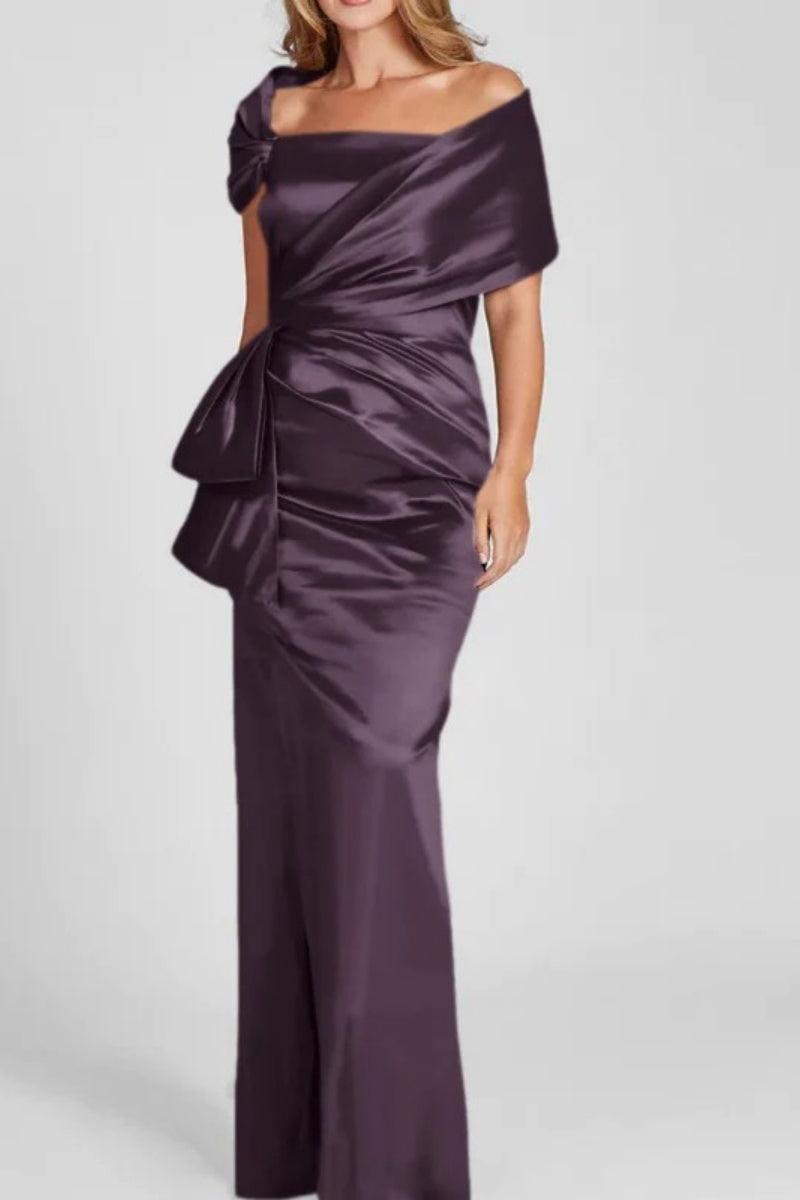 Off The Shoulder Floor Length Mother Of The Bride Dresses CM0336 - COCOMELODY