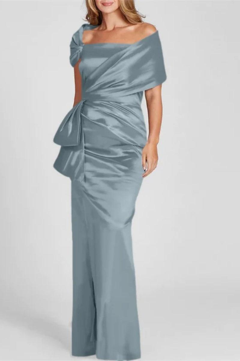 Off The Shoulder Floor Length Mother Of The Bride Dresses CM0336 - COCOMELODY