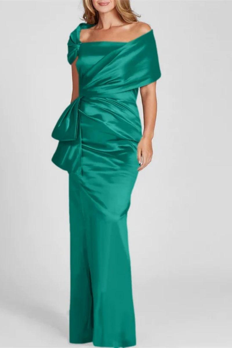 Off The Shoulder Floor Length Mother Of The Bride Dresses CM0336 - COCOMELODY