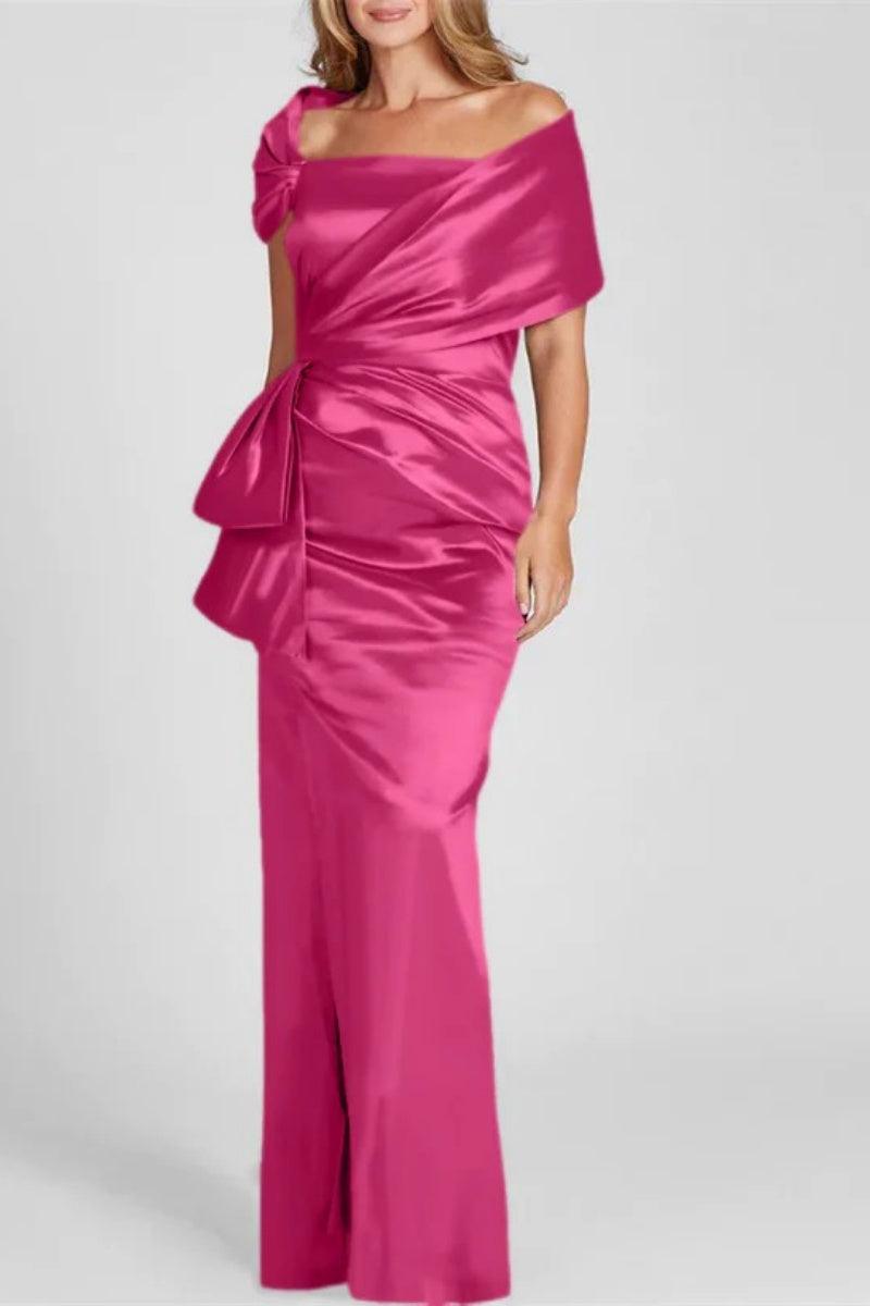 Off The Shoulder Floor Length Mother Of The Bride Dresses CM0336 - COCOMELODY