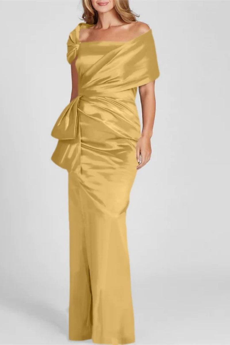 Off The Shoulder Floor Length Mother Of The Bride Dresses CM0336 - COCOMELODY