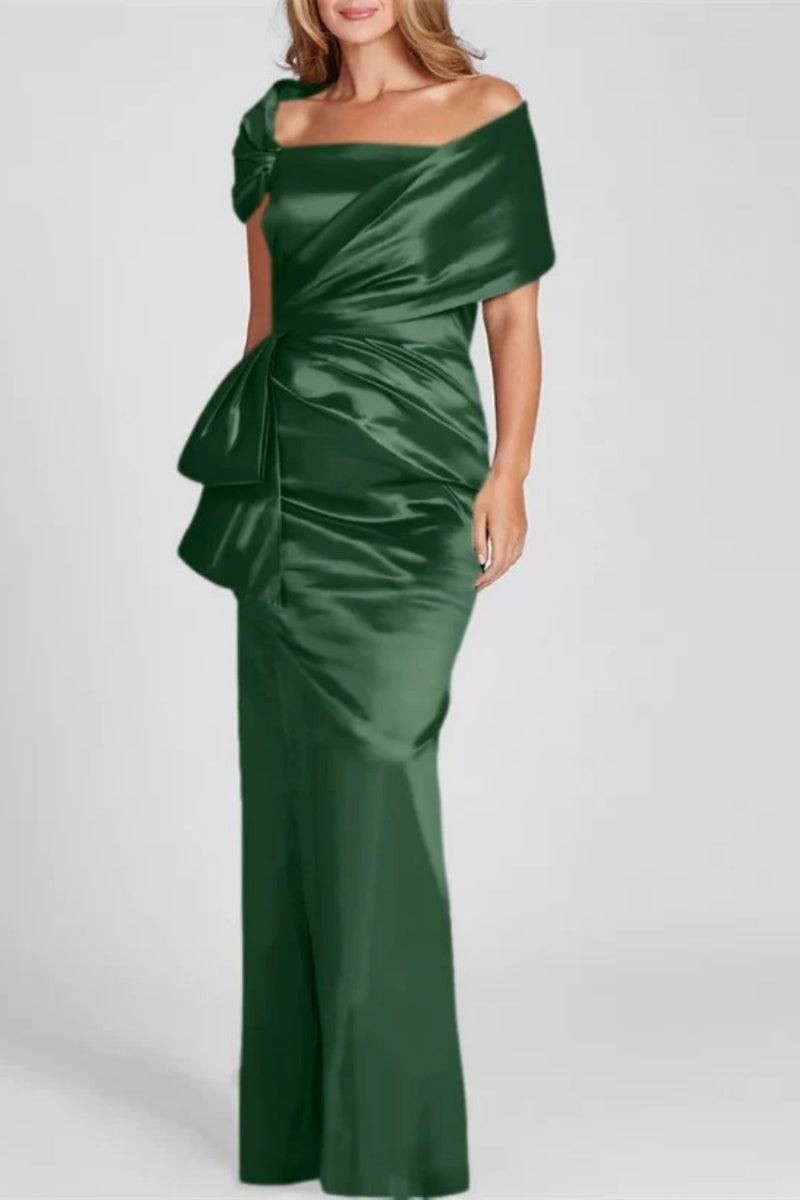 Off The Shoulder Floor Length Mother Of The Bride Dresses CM0336 - COCOMELODY