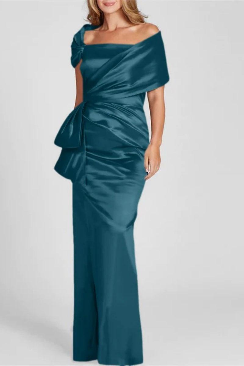 Off The Shoulder Floor Length Mother Of The Bride Dresses CM0336 - COCOMELODY