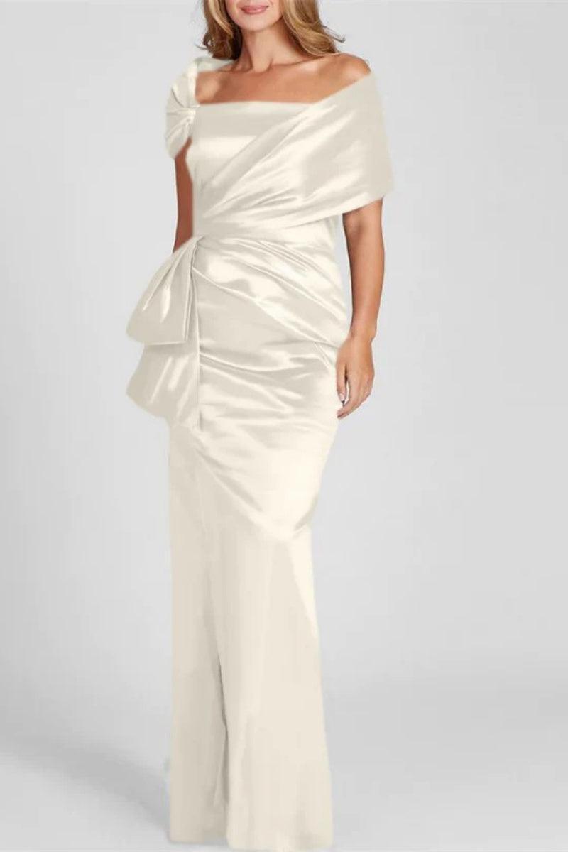 Off The Shoulder Floor Length Mother Of The Bride Dresses CM0336 - COCOMELODY