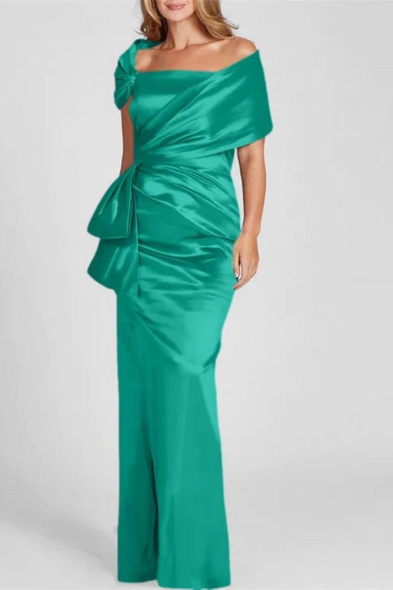 Off The Shoulder Floor Length Mother Of The Bride Dresses CM0336 - COCOMELODY