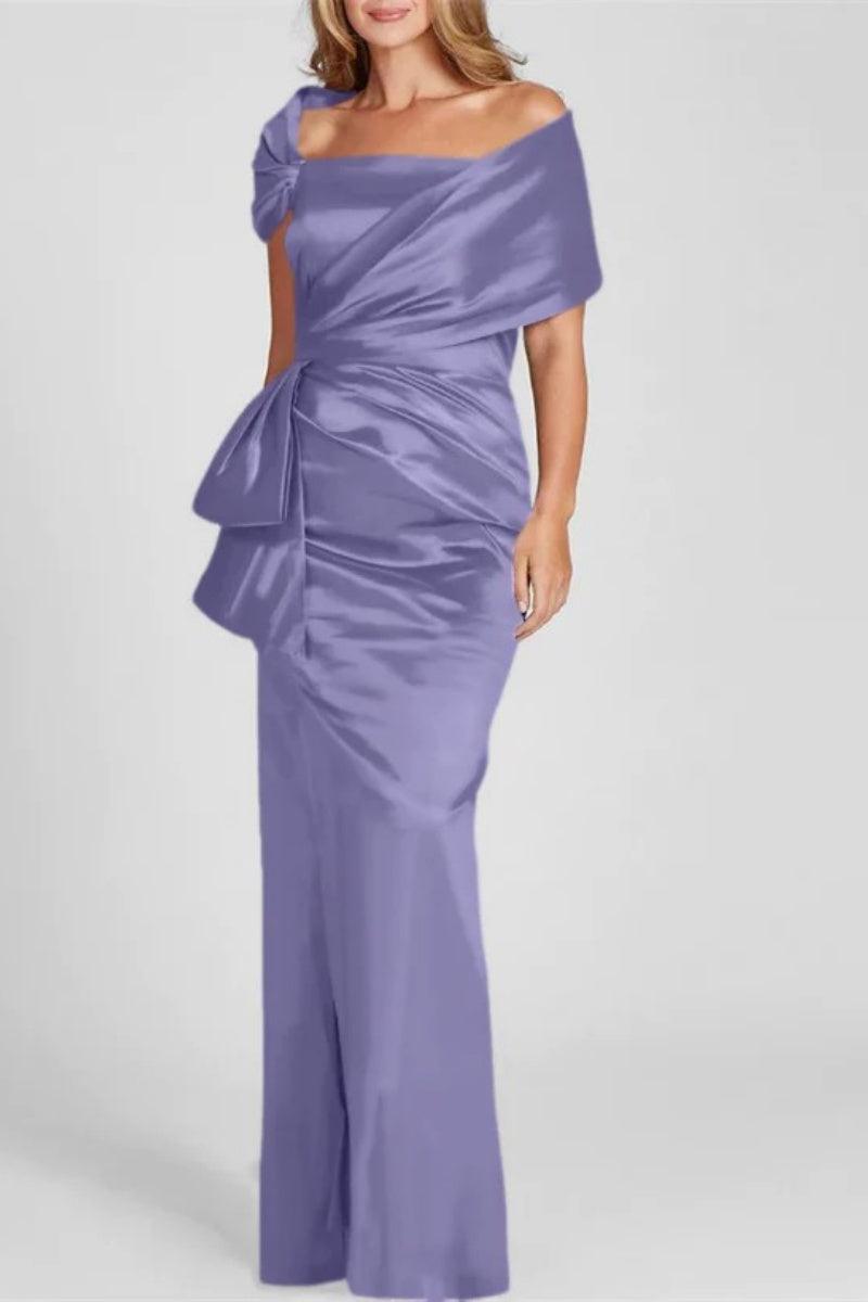Off The Shoulder Floor Length Mother Of The Bride Dresses CM0336 - COCOMELODY
