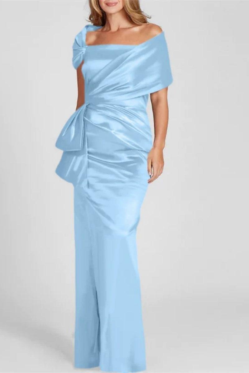 Off The Shoulder Floor Length Mother Of The Bride Dresses CM0336 - COCOMELODY