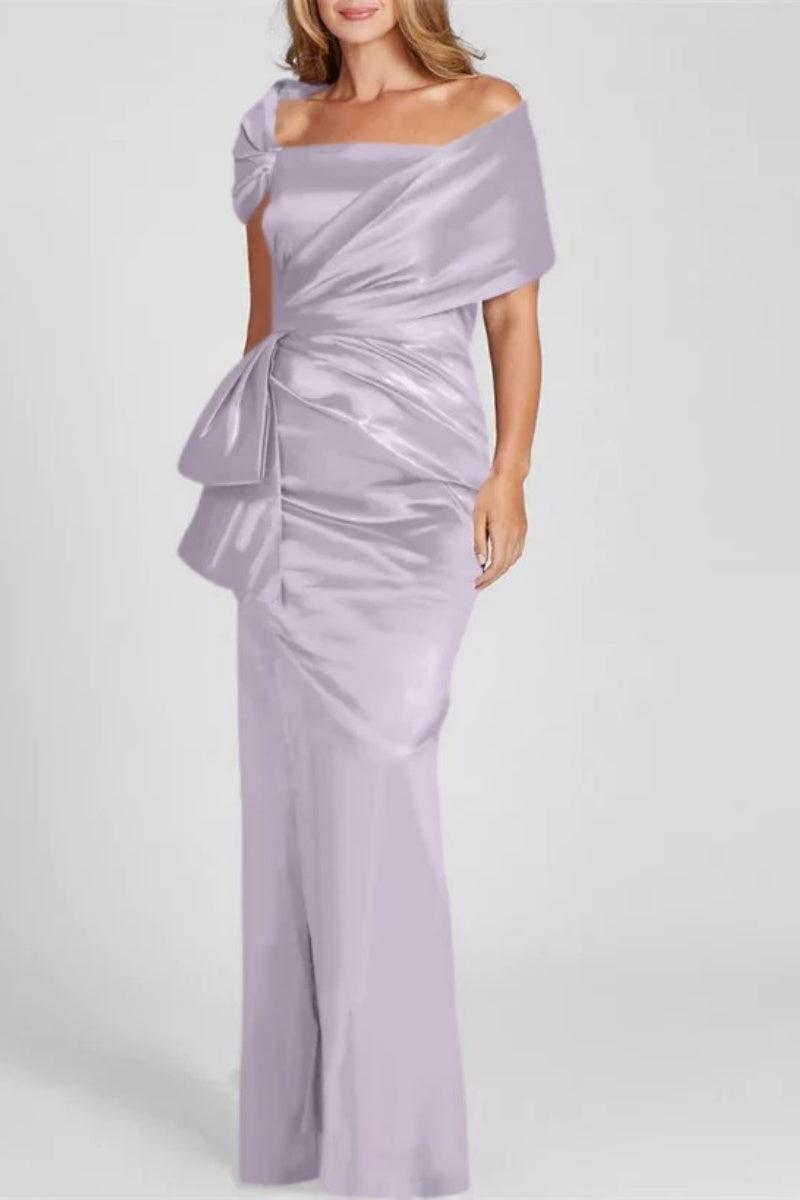 Off The Shoulder Floor Length Mother Of The Bride Dresses CM0336 - COCOMELODY