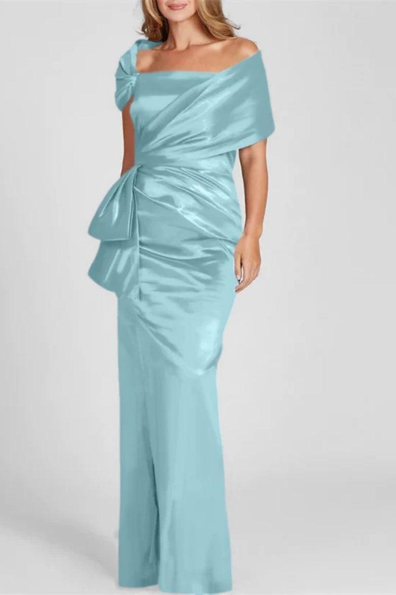 Off The Shoulder Floor Length Mother Of The Bride Dresses CM0336 - COCOMELODY