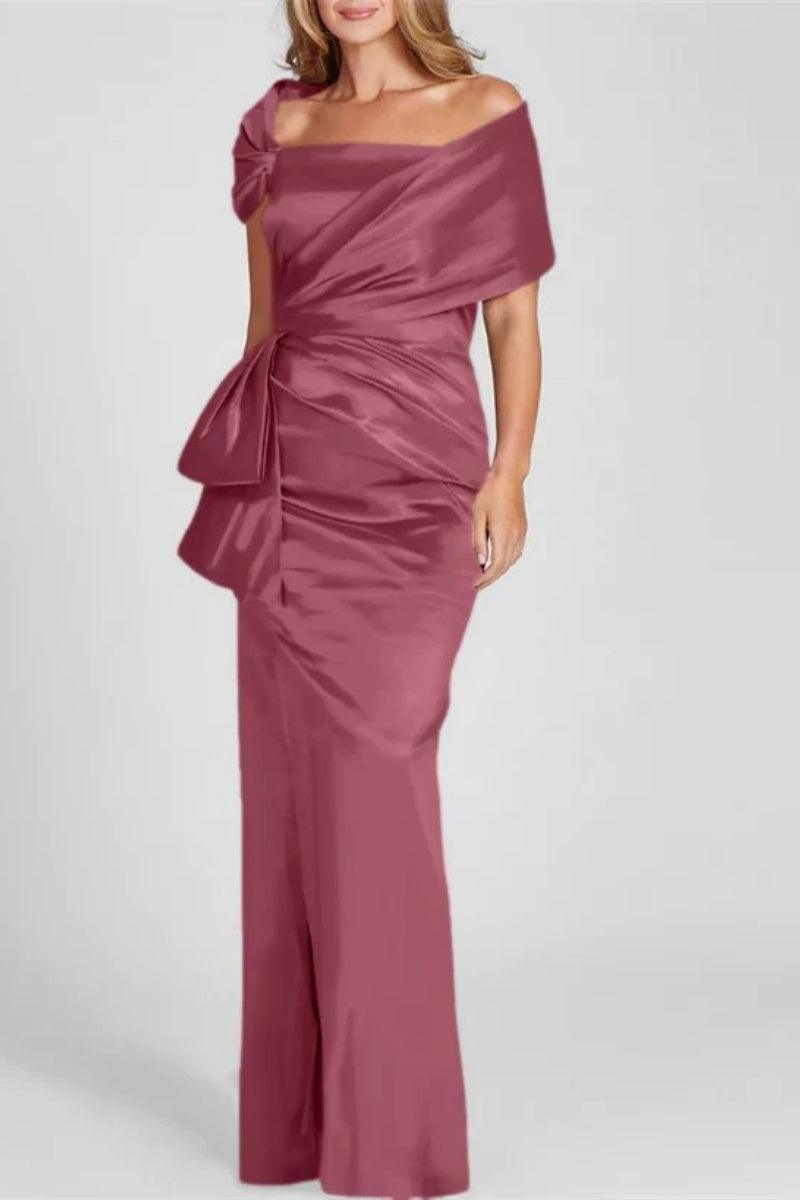 Off The Shoulder Floor Length Mother Of The Bride Dresses CM0336 - COCOMELODY
