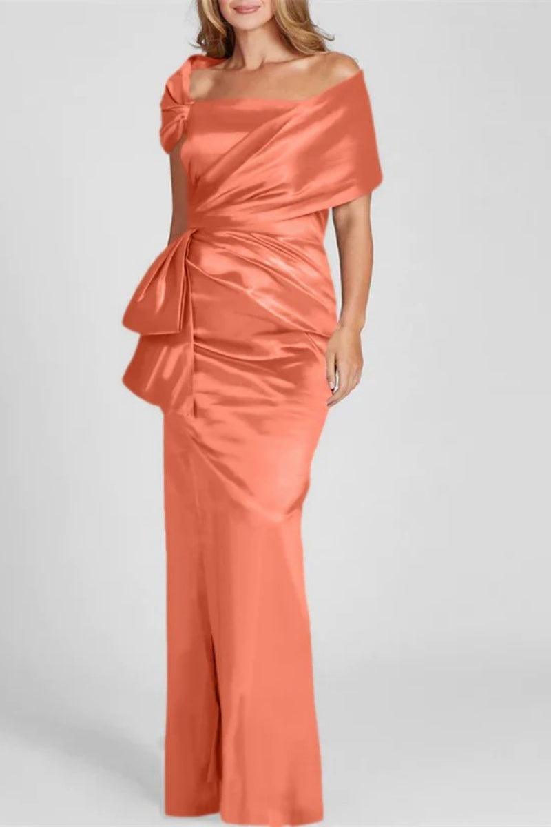 Off The Shoulder Floor Length Mother Of The Bride Dresses CM0336 - COCOMELODY