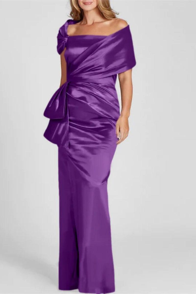 Off The Shoulder Floor Length Mother Of The Bride Dresses CM0336 - COCOMELODY