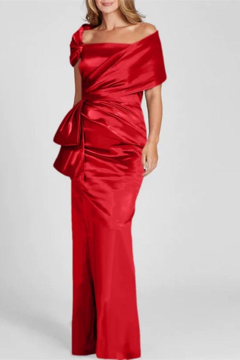 Off The Shoulder Floor Length Mother Of The Bride Dresses CM0336 - COCOMELODY