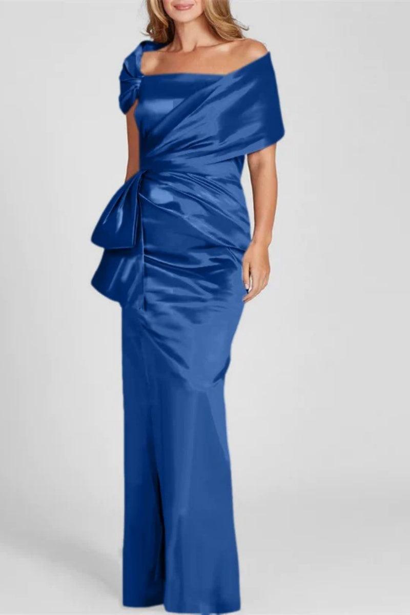 Off The Shoulder Floor Length Mother Of The Bride Dresses CM0336 - COCOMELODY