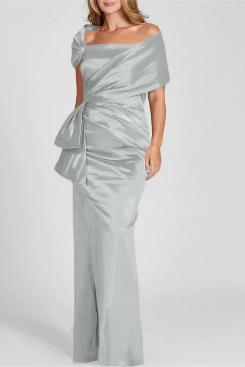 Off The Shoulder Floor Length Mother Of The Bride Dresses CM0336 - COCOMELODY