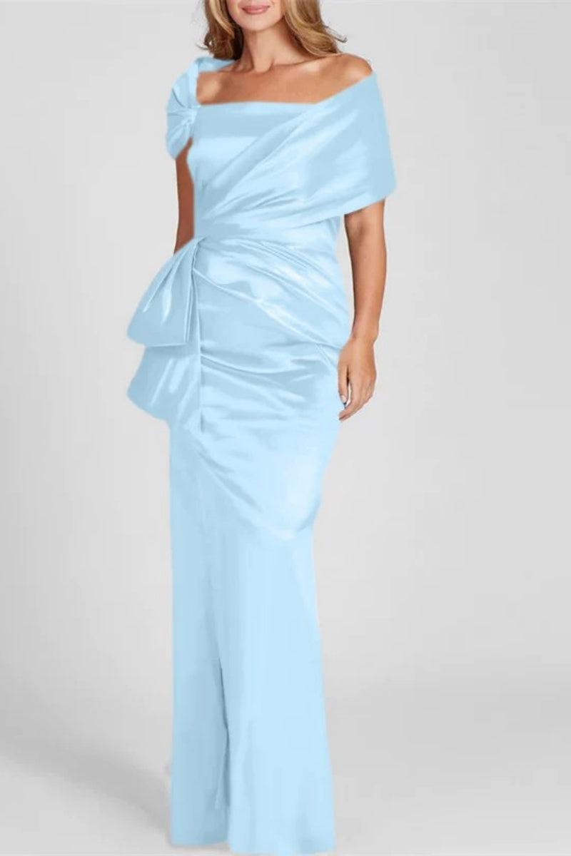 Off The Shoulder Floor Length Mother Of The Bride Dresses CM0336 - COCOMELODY