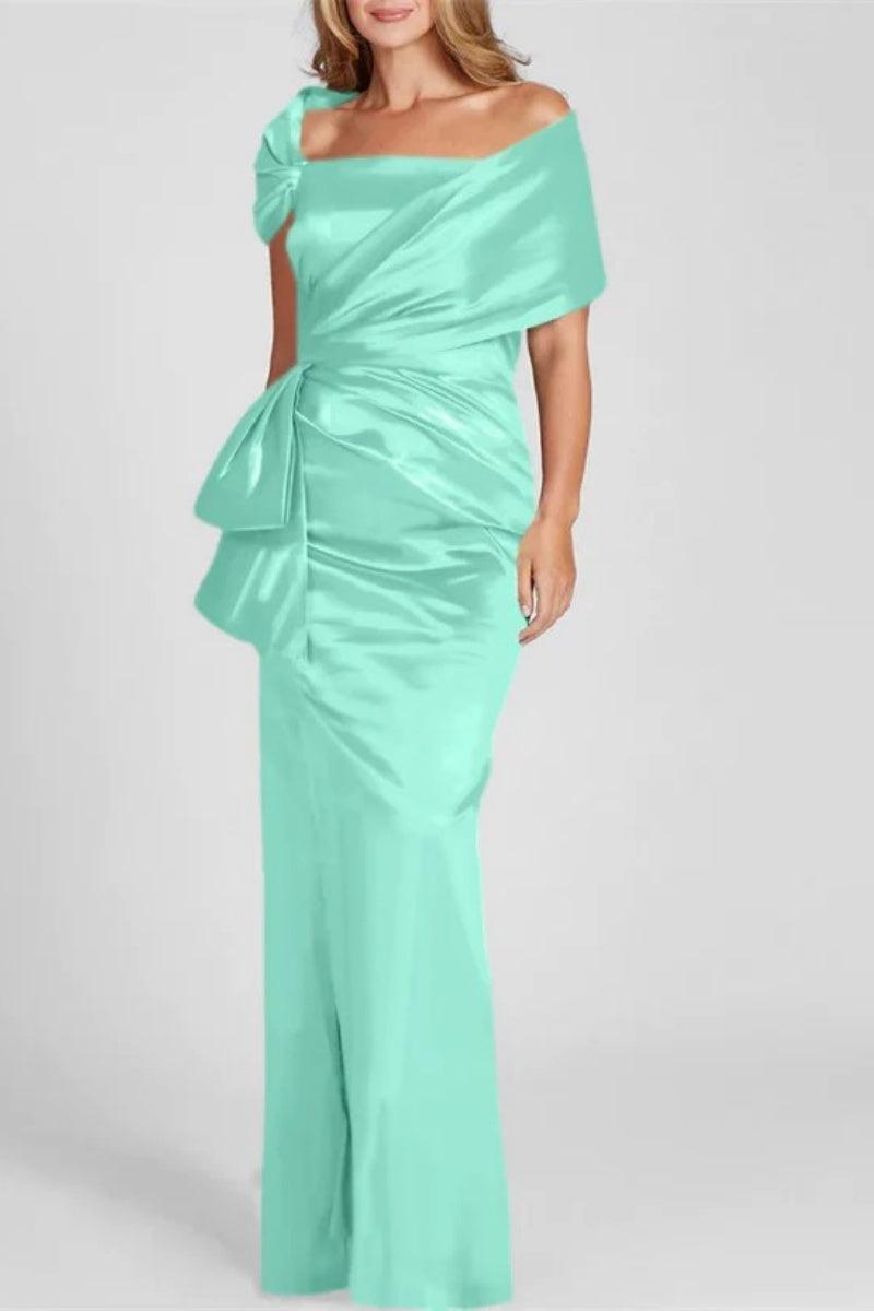 Off The Shoulder Floor Length Mother Of The Bride Dresses CM0336 - COCOMELODY