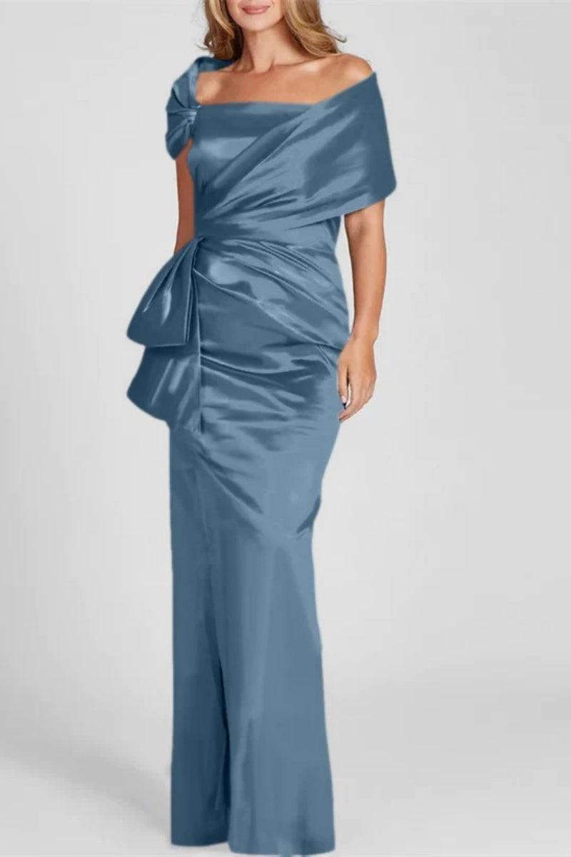Off The Shoulder Floor Length Mother Of The Bride Dresses CM0336 - COCOMELODY