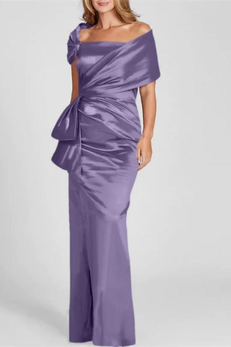Off The Shoulder Floor Length Mother Of The Bride Dresses CM0336 - COCOMELODY