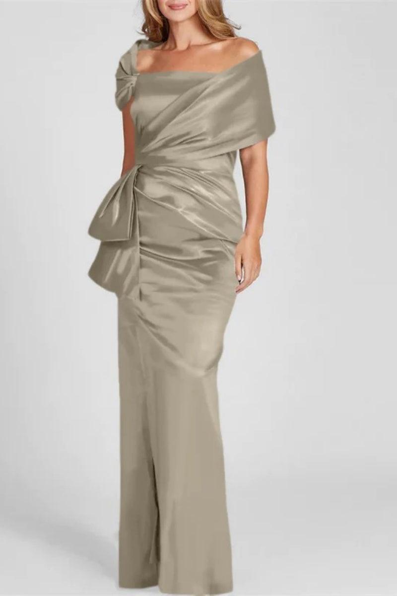 Off The Shoulder Floor Length Mother Of The Bride Dresses CM0336 - COCOMELODY