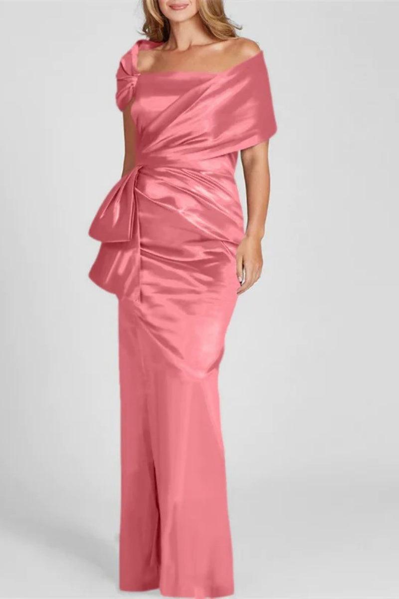 Off The Shoulder Floor Length Mother Of The Bride Dresses CM0336 - COCOMELODY