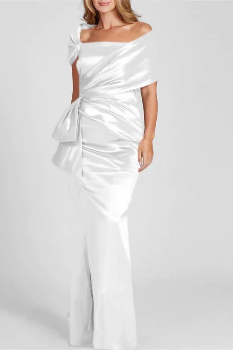 Off The Shoulder Floor Length Mother Of The Bride Dresses CM0336 - COCOMELODY
